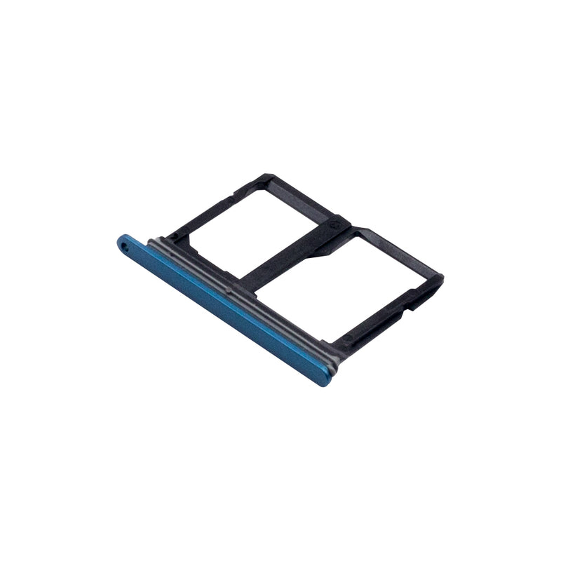 LG Q8 (2018) Sim and SD Card Holder Blue