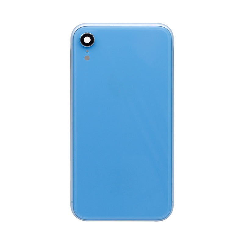 For iPhone XR Complete Housing Incl All Small Parts Without Battery and Back Camera (Blue)