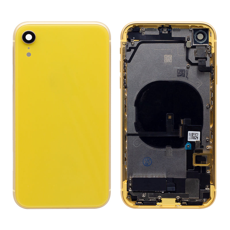 For iPhone XR Complete Housing Incl All Small Parts Without Battery and Back Camera (Yellow)