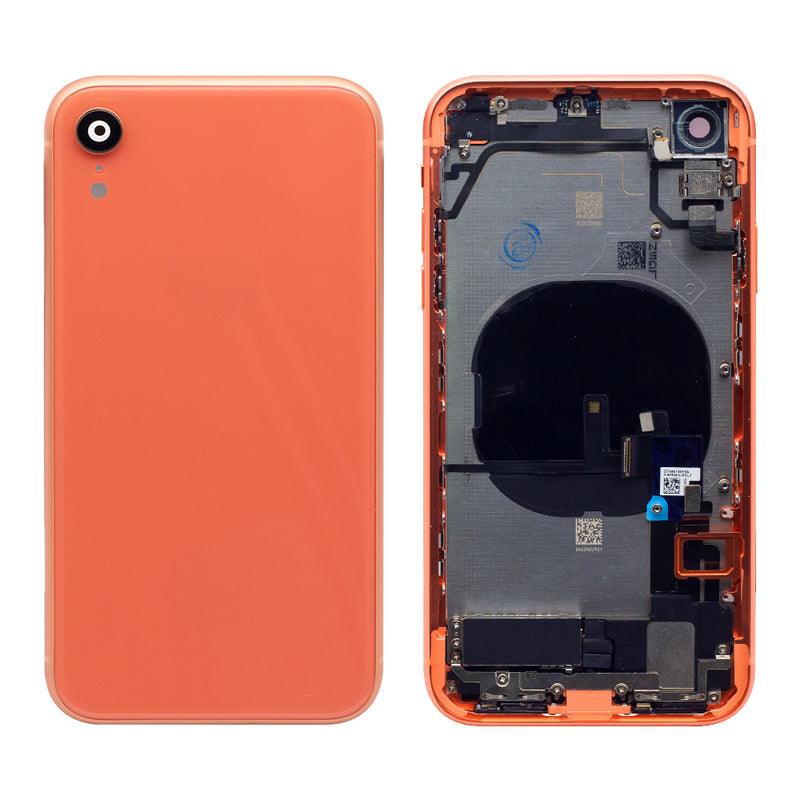 For iPhone XR Complete Housing Incl All Small Parts Without Battery and Back Camera (Orange)