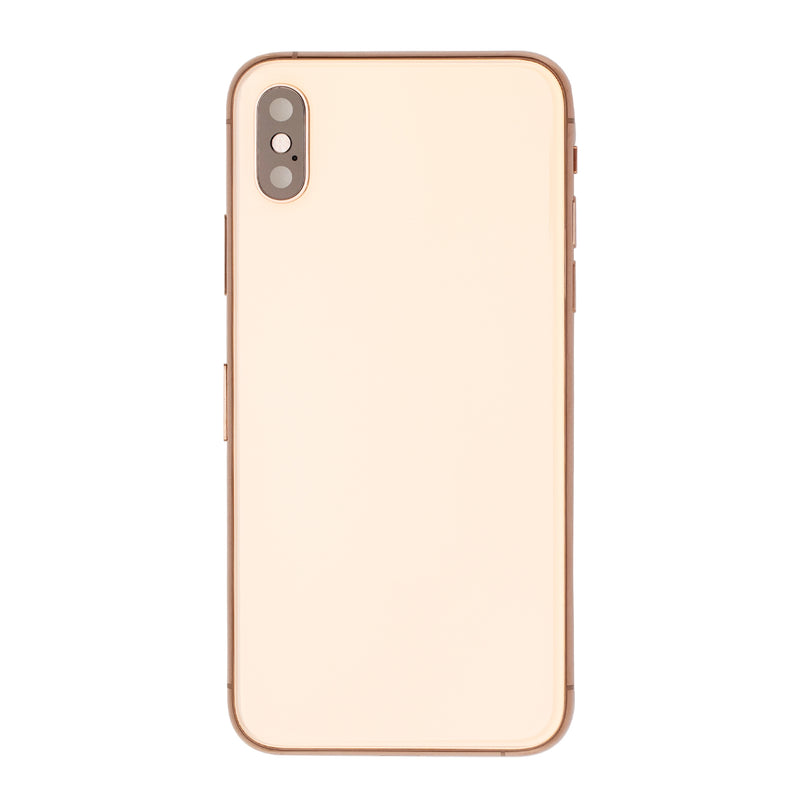 For iPhone XS Complete Housing Incl All Small Parts Without Battery and Back Camera (Gold)