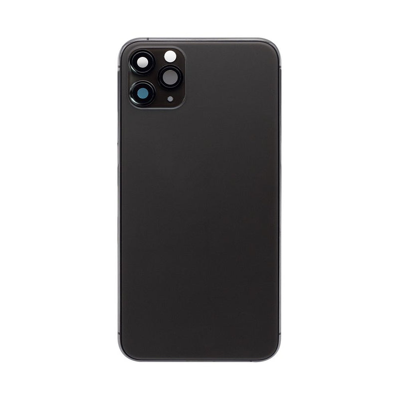 For iPhone 11 Pro Max Complete Housing Incl All Small Parts Without Battery and Back Camera (Black)