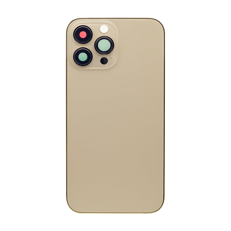 For iPhone 13 Pro Max Back Housing Only Frame And Extra Glass Gold