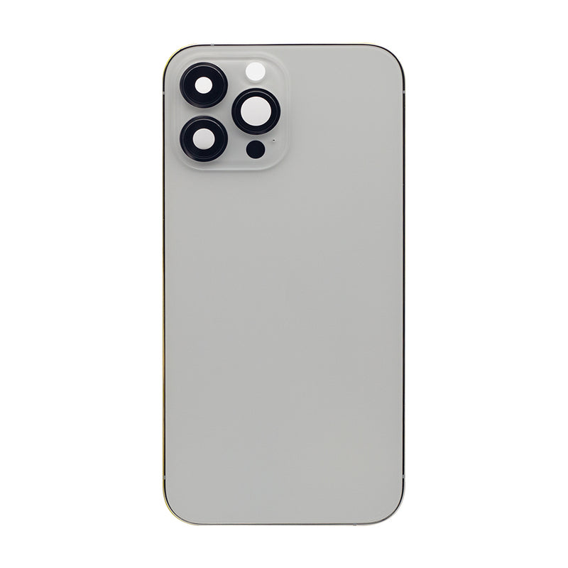 For iPhone 13 Pro Max Back Housing Only Frame And Extra Glass Silver