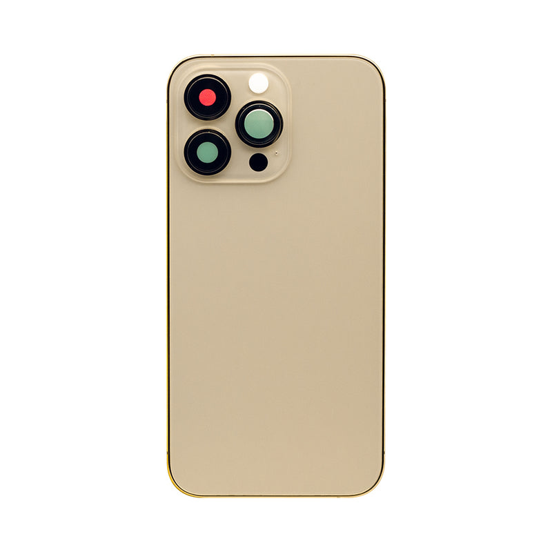 For iPhone 13 Pro Back Housing Only Frame And Extra Glass Gold
