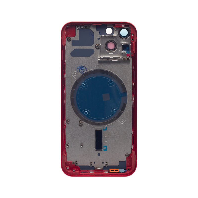 For iPhone 13 Back Housing Only Frame And Extra Glass Red