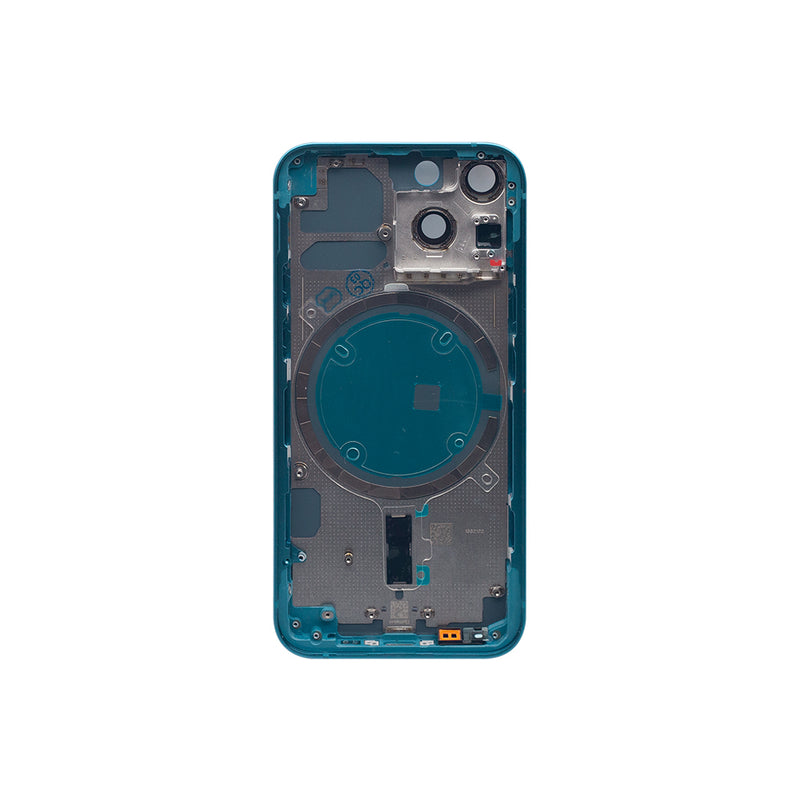 For iPhone 13 Mini Back Housing Only Frame And Extra Glass Blue