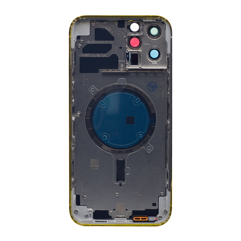 For iPhone 12 Pro Max Back Housing Only Frame And Extra Glass Silver