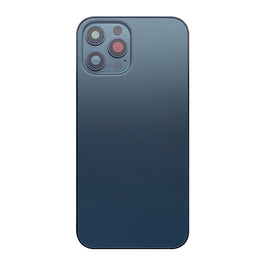 For iPhone 12 Pro Max Back Housing Only Frame And Extra Glass Pacific Blue