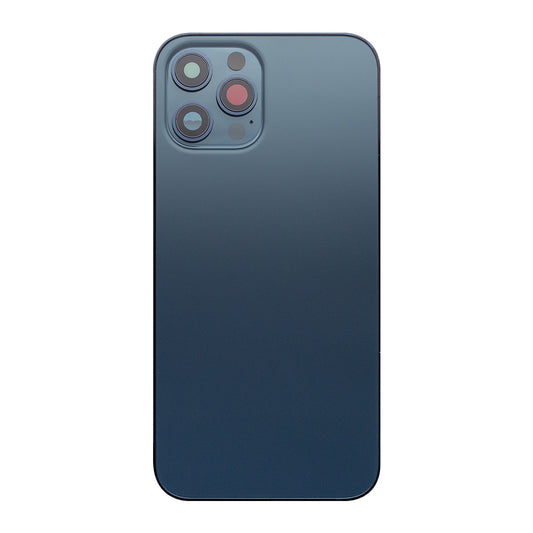 For iPhone 12 Pro Max Back Housing Only Frame And Extra Glass Pacific Blue