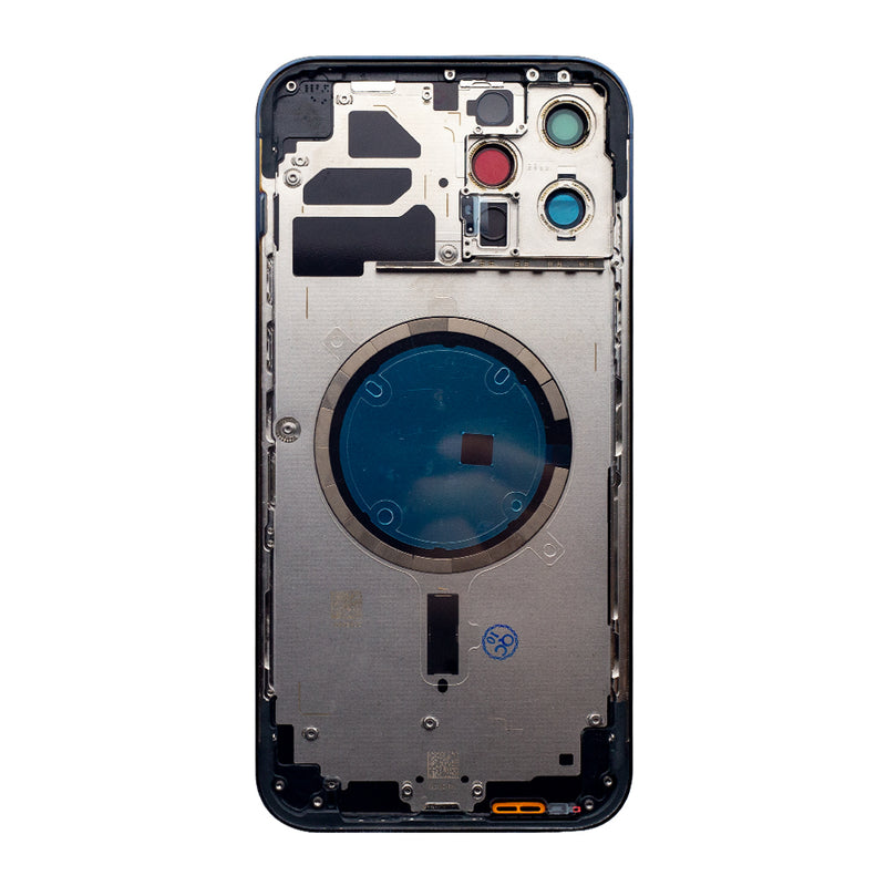 For iPhone 12 Pro Max Back Housing Only Frame And Extra Glass Pacific Blue