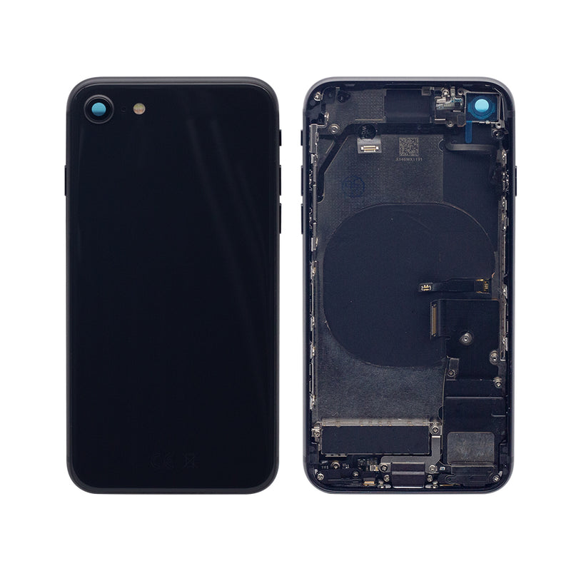 For iPhone SE(2020) Complete Housing Incl All Small Parts Without Battery and Back Camera (Black)