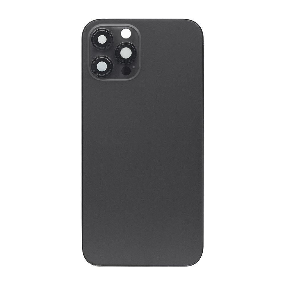 For iPhone 12 Pro Max Back Housing Only Frame And Extra Glass Graphite