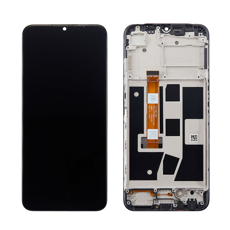 Oppo A54S CPH2273 Display And Digitizer With Frame Black Original