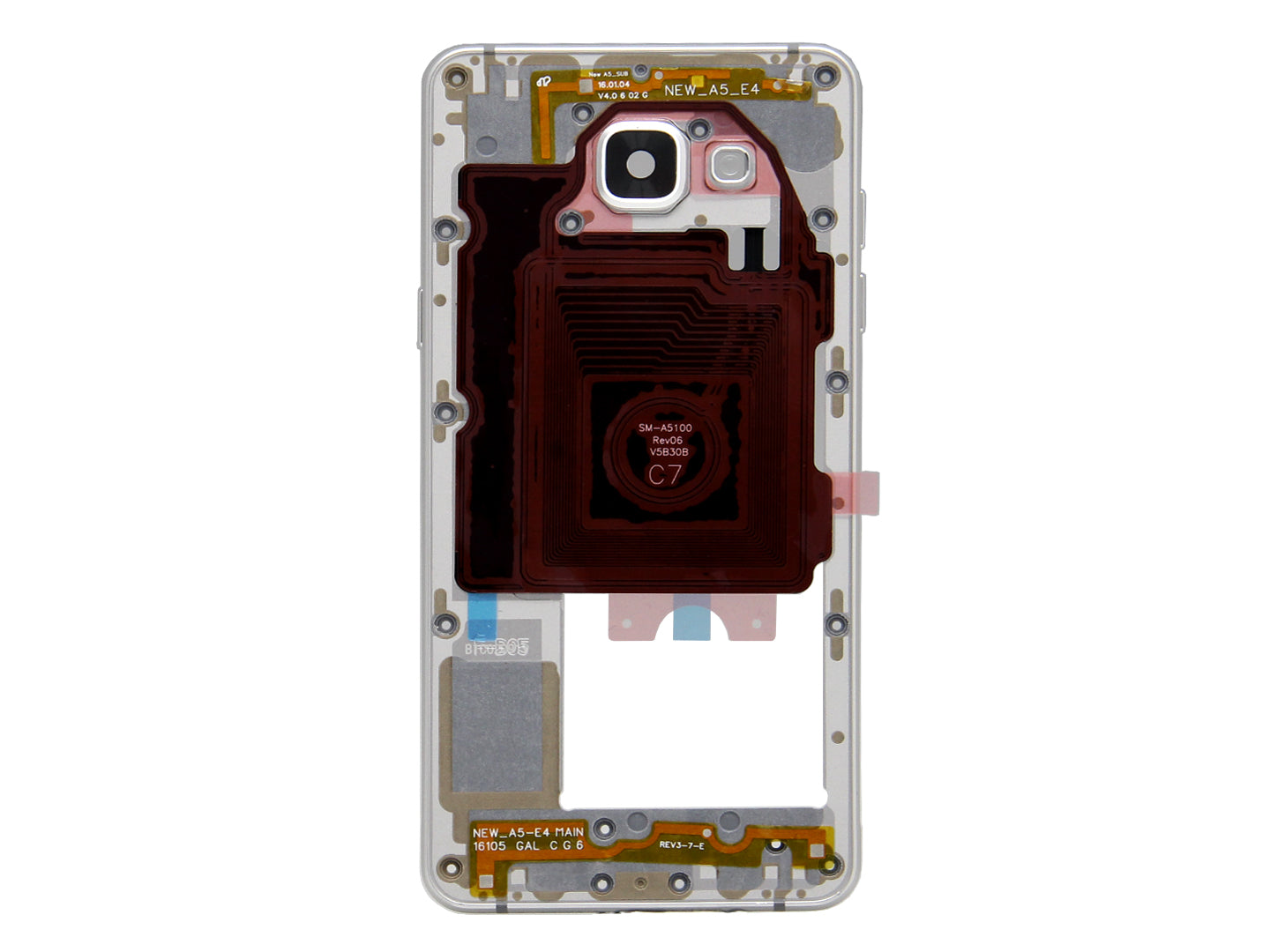 Samsung Galaxy A5 A510F (2016) Middle Frame White
